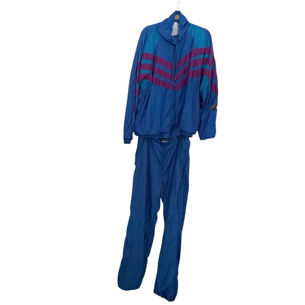 GorpCore Pants & Jacket Set Vintage Eastern Express Sports Blue & Purple Large